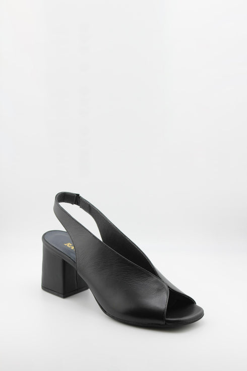 Ragazza Slingback Peep Toe Block Heels